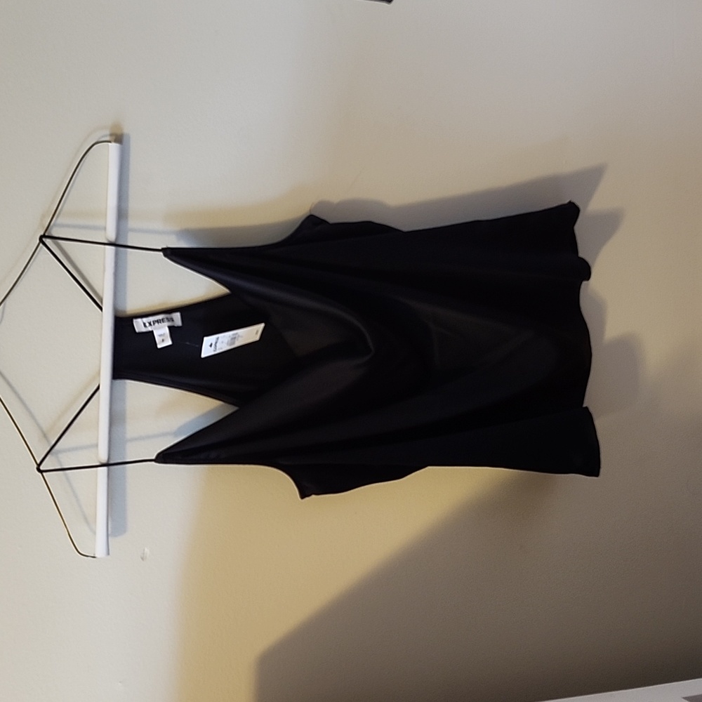 NWT Women's Express Black Cowl Neck Cami